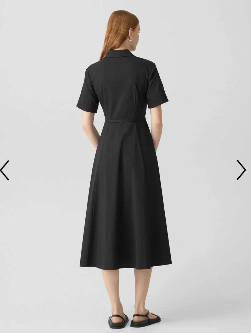 Theory NWTs Belted Shirt Dress in Good Poplin